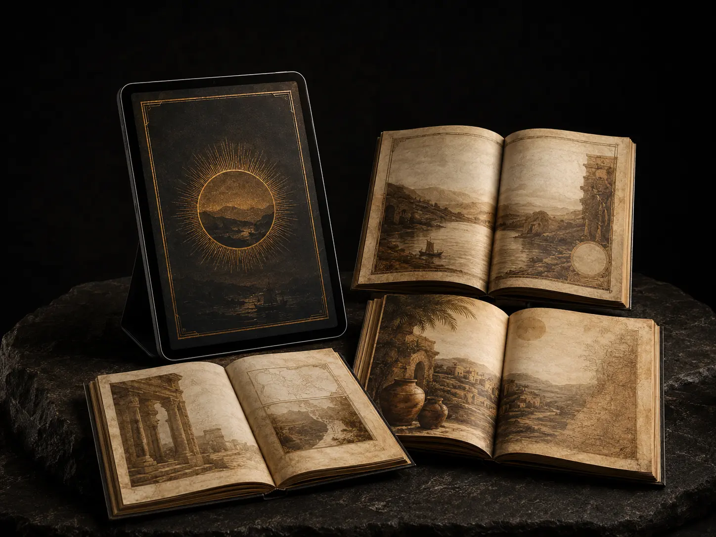 Presentación visual del PDF sobre la vida de Jesucristo en varios dispositivos